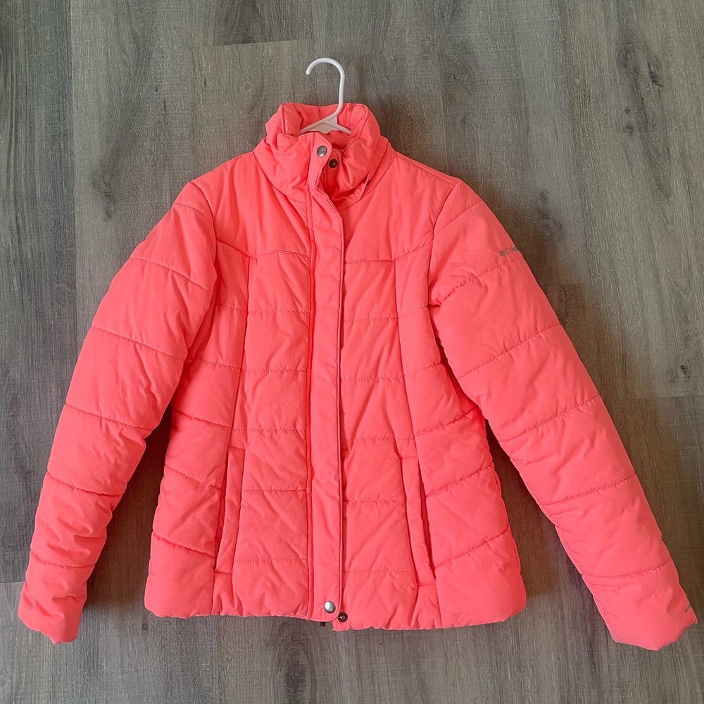 Pink Columbia puff jacket
